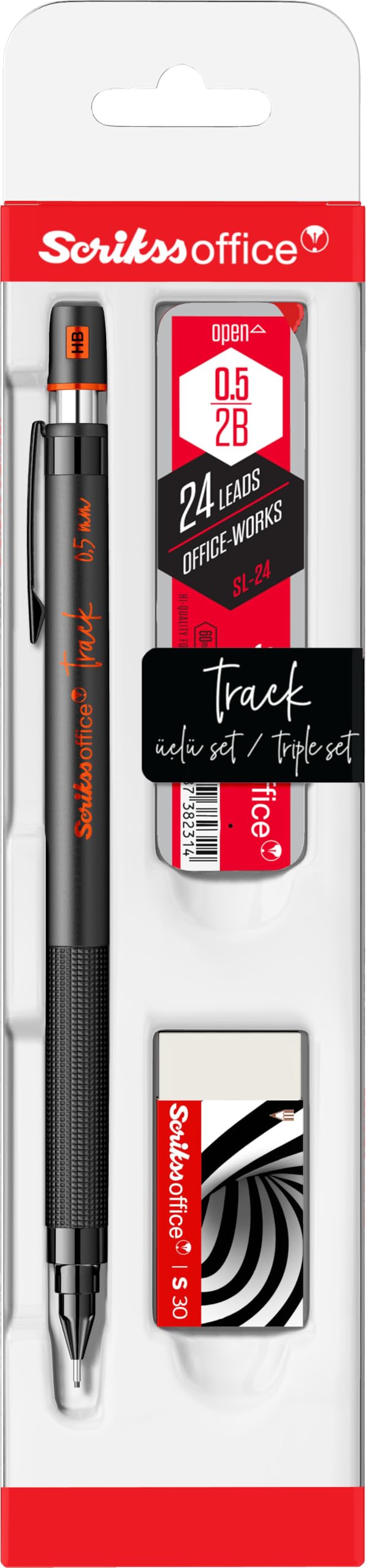 Scrikss Office Track 3'Lü Set 0. 5 mm Turuncu