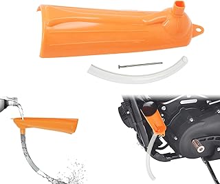 HDBUBALUS Drip Free Oil Filter Funnel Orange Flexible Oil Change Funnel Compatible with Harley Harley Sportster XL883 Breakout FXSB Touring Softail Dyna
