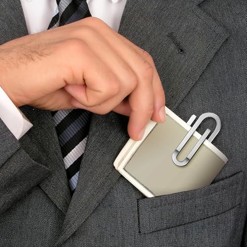 Stainless Steel Money Clip Slim Silver Cash Holder for Men and Women 2.56 X 0.98 X 0.08 Inch Ideal for Home and Everyday Use2