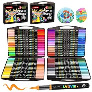 Feutres Acryliques 120 Couleurs Lyuvie