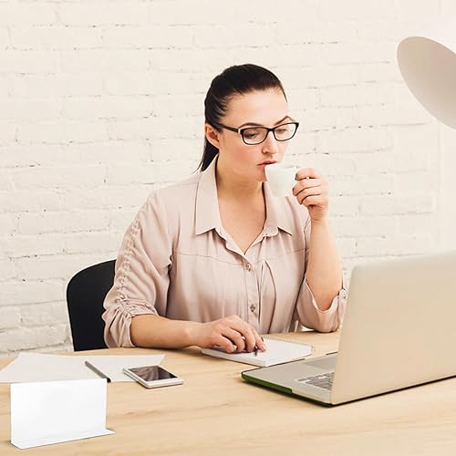 Miniatura 7 de Baluue 5 separadores de plástico Shlef, separadores de estantes transparentes de 9.8 pulgadas de largo con separador lateral en forma de L, tablilla