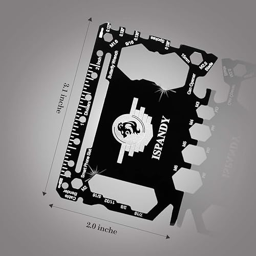 Miniatura 8 de Herramienta multiherramienta de bolsillo de regalo para hombres con herramienta de llavero plegable 7 en 1, herramienta de bolsillo 18 en 1,