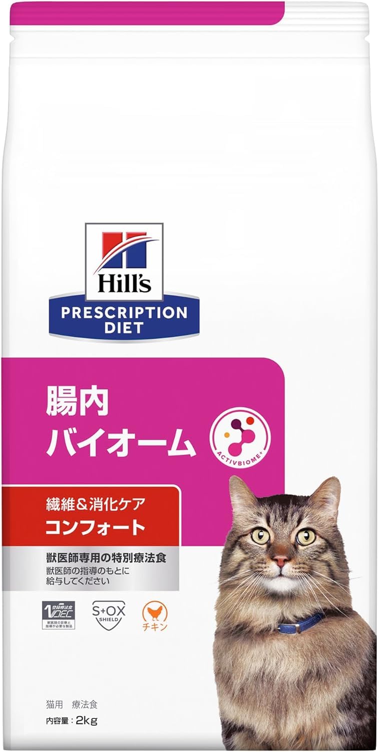 ヒルズ 腸内バイオーム 繊維 & 消化ケア 猫用 チキン ２kg ヒルズ 猫用 腸内バイオーム 繊維＆消化ケア チキン 2kg
