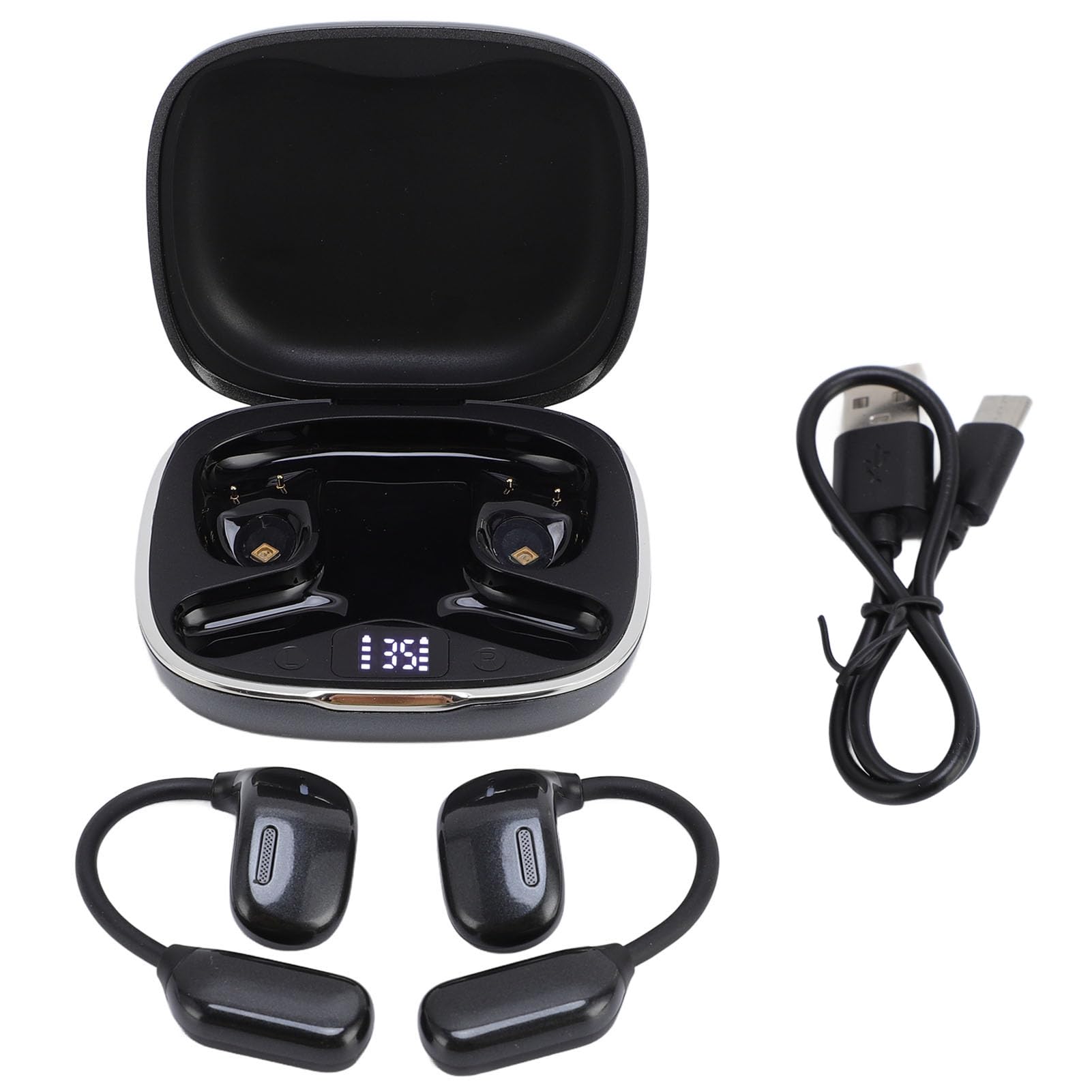 Fabater Auricolari di Traduzione Bluetooth Avanzati con Traduzione in 144 Lingue e qualità del Suono Coinvolgente per Viaggiatori Internazionali (BLACK)