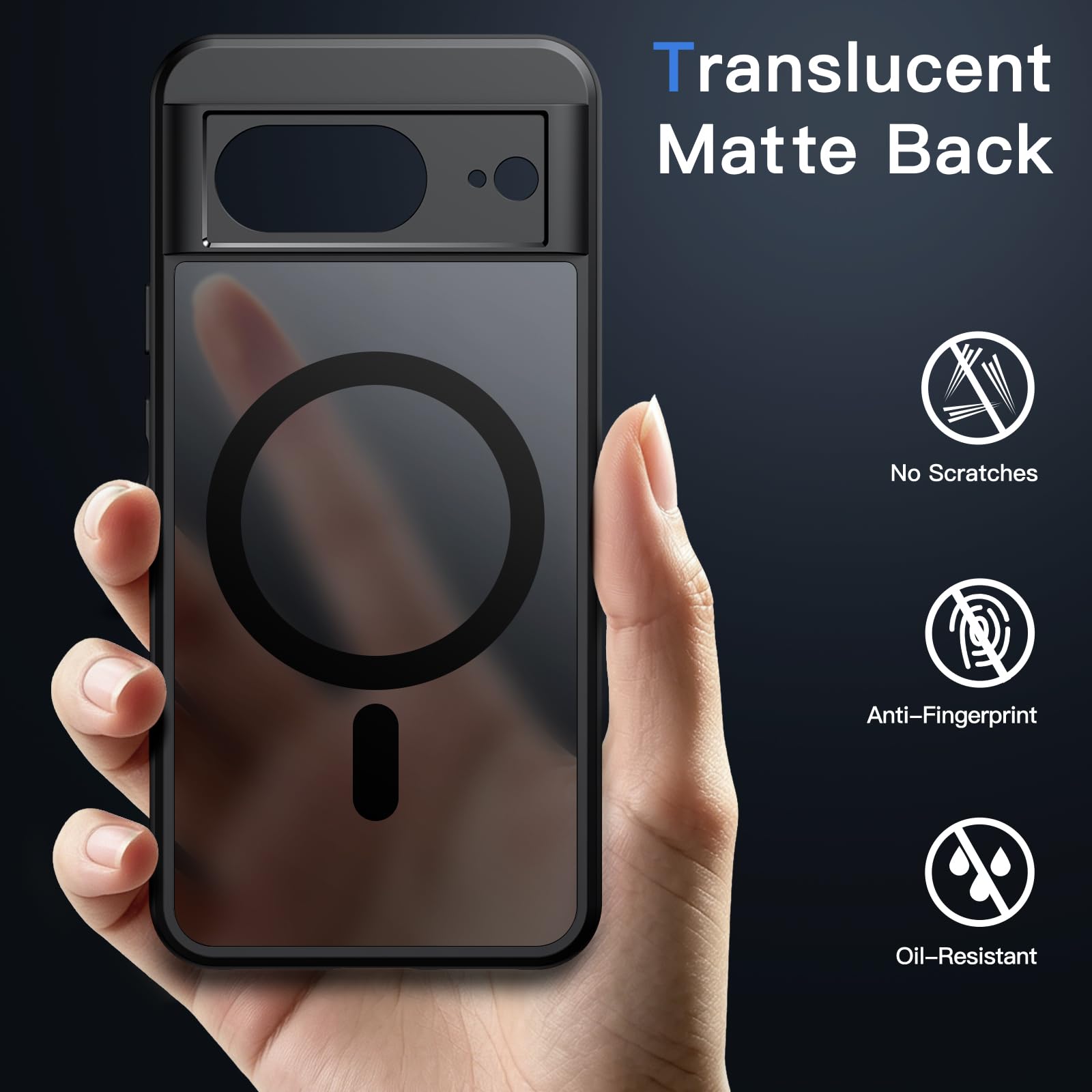 Amazon.com: JETech Magnetic Case for Google Pixel 8, Obsidian