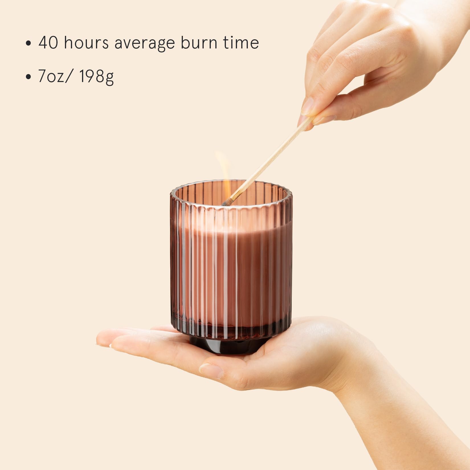 LA JOLIE MUSE Santal Rose Candle, candela regalo per donne e uomini, candele di soia naturale per la casa, candela in barattolo di lusso, 40 ore di combustione, 200 ml