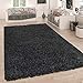 Produktbild Paco Home Hochflor Teppich Grau Anthrazit Wohnzimmer Shaggy Strapazierfähig Weich Robust, Grösse:300x400 cm