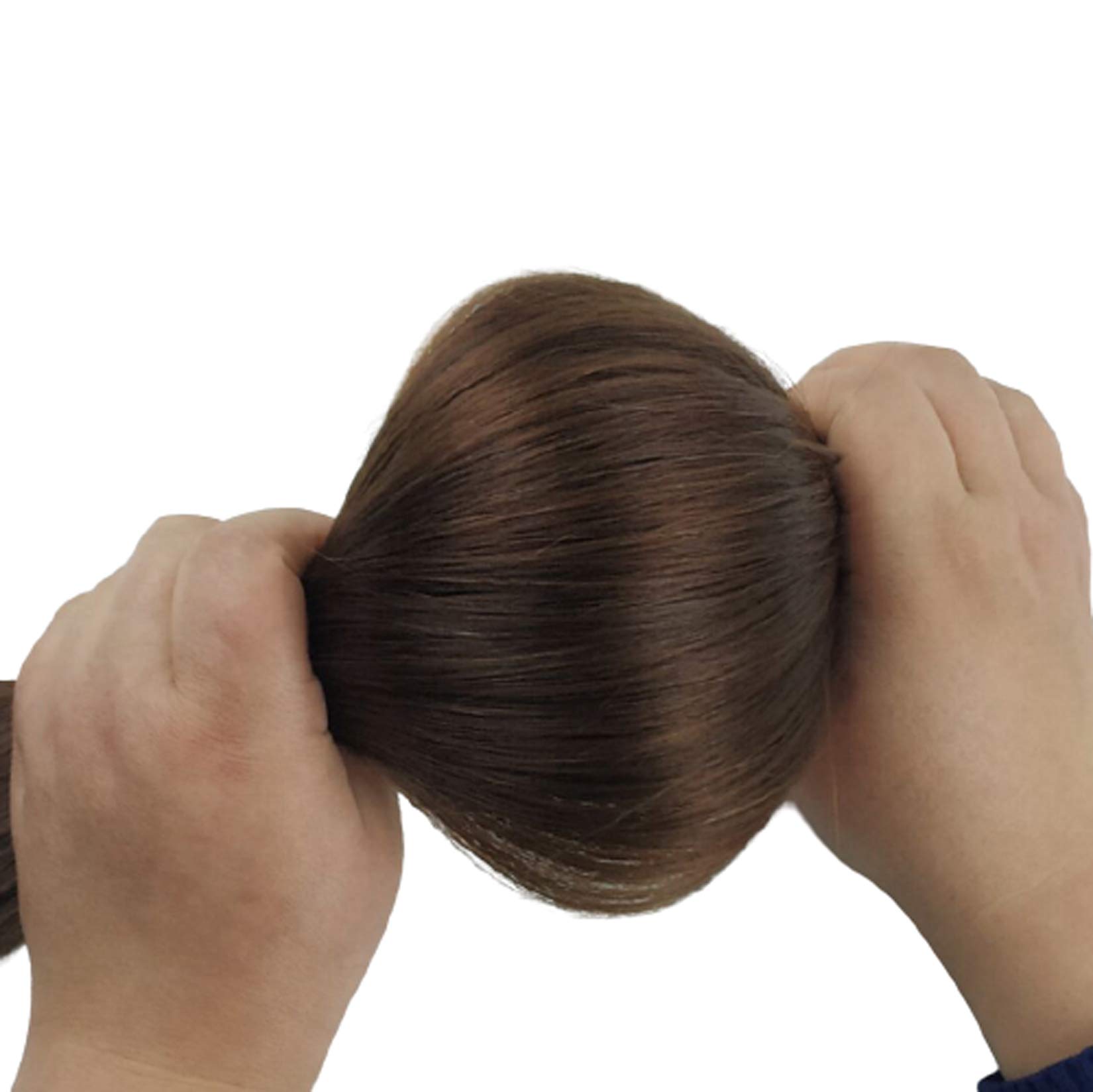 Nastro in estensione dei capelli umani, trama di pelle senza cuciture di capelli remy-seamless invisibile rivestimento in fase di nastro biadesivo, 20pcs 50g / pack,4#,30''/75cm