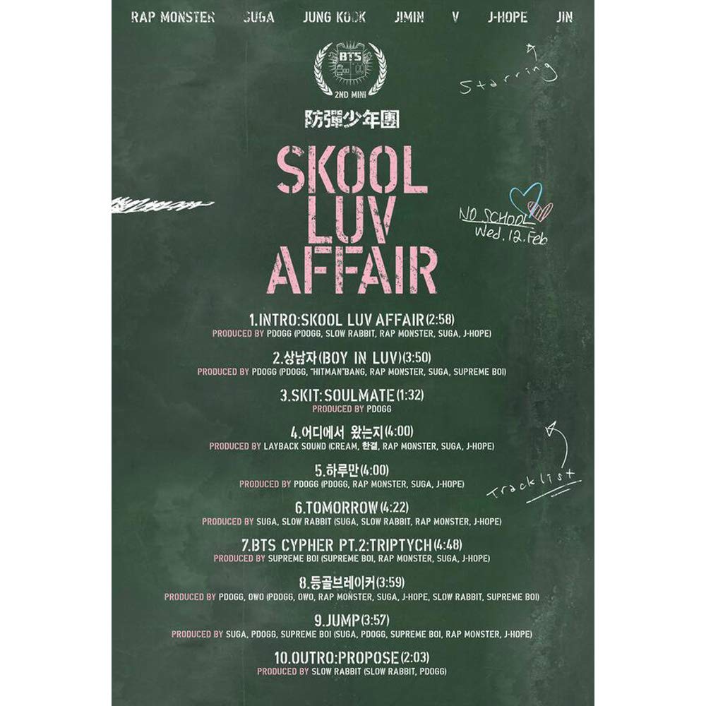 BTS Skool Luv Affair 2nd Mini Album Bangtan Boys CD+Photobook+