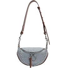 JQAliMOVV Denim Sling Bag Mini Casual Jean Purse Denim Crossbody Bags for Women Hobo Shoulder Handbag