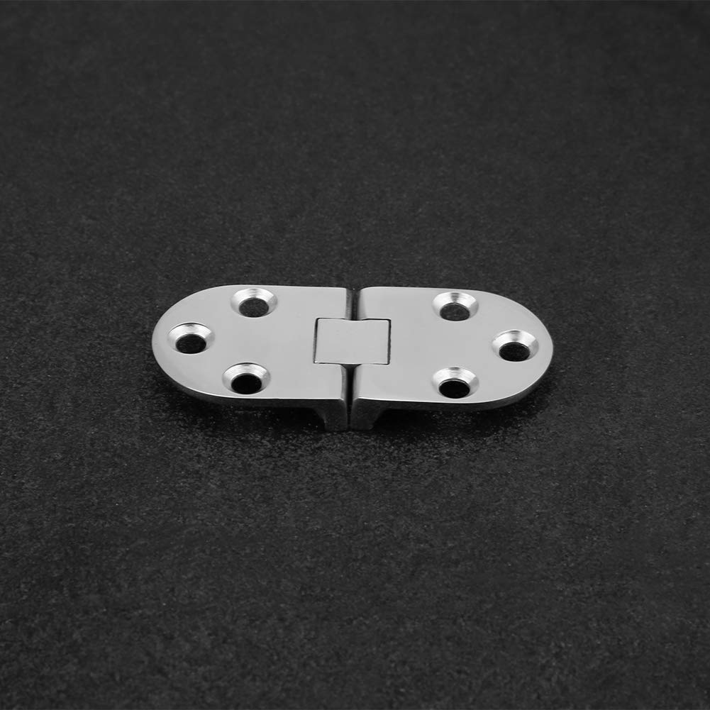 Aramox Flush Marine Hinge Marine Türscharnier, 2 Stück Boot Edelstahl Scharniere Stempelschrank für Marine Kabinentür 66 * 30mm