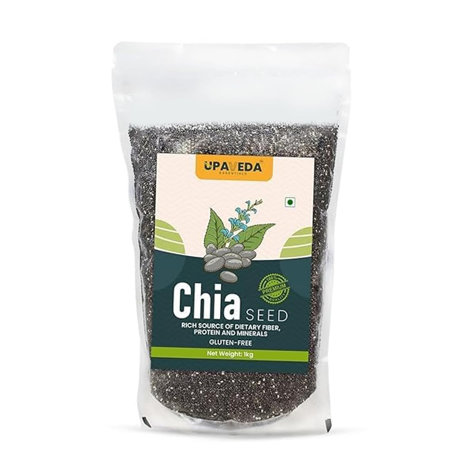 Upaveda Raw Chia Seeds 1kg | Rich in Omega-3, Protein & Fiber | Non-GMO, Gluten-Free Superfood for Weight Management, Heart Health & Digestion (B0CKRF1KFQ) Amazon Price History, Amazon Price Tracker
