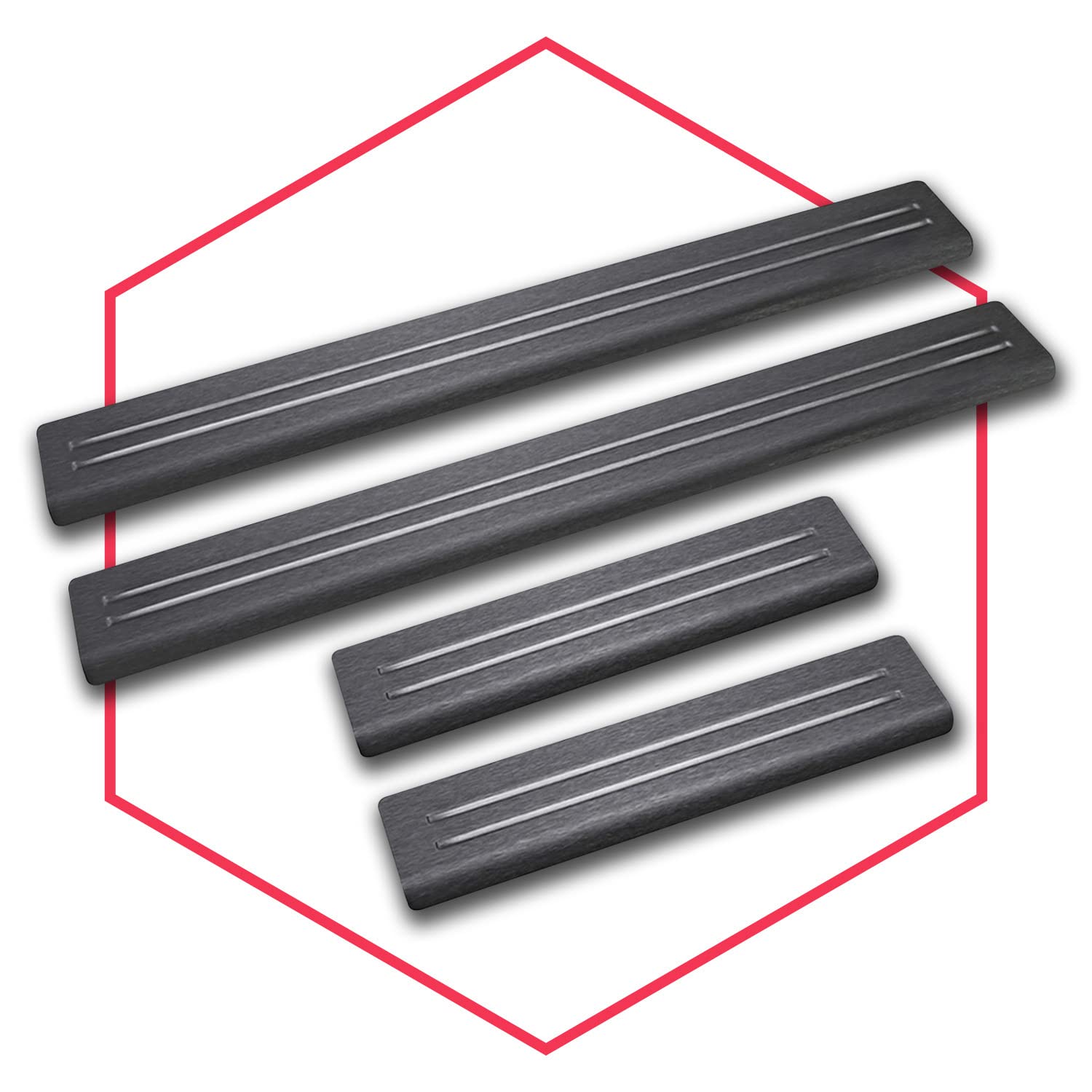 Ribetes para puertas de coche, protectores de bordes de acero inoxidable, autoadhesivos, con cinta adhesiva, para puertas interiores y puertas, color negro y plateado