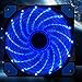 Imagen de Ventilador de refrigeración luminoso de 12 cm con 15 luces LED para aumentar la refrigeración del sistema y proporcionar efectos visuales llamativos
