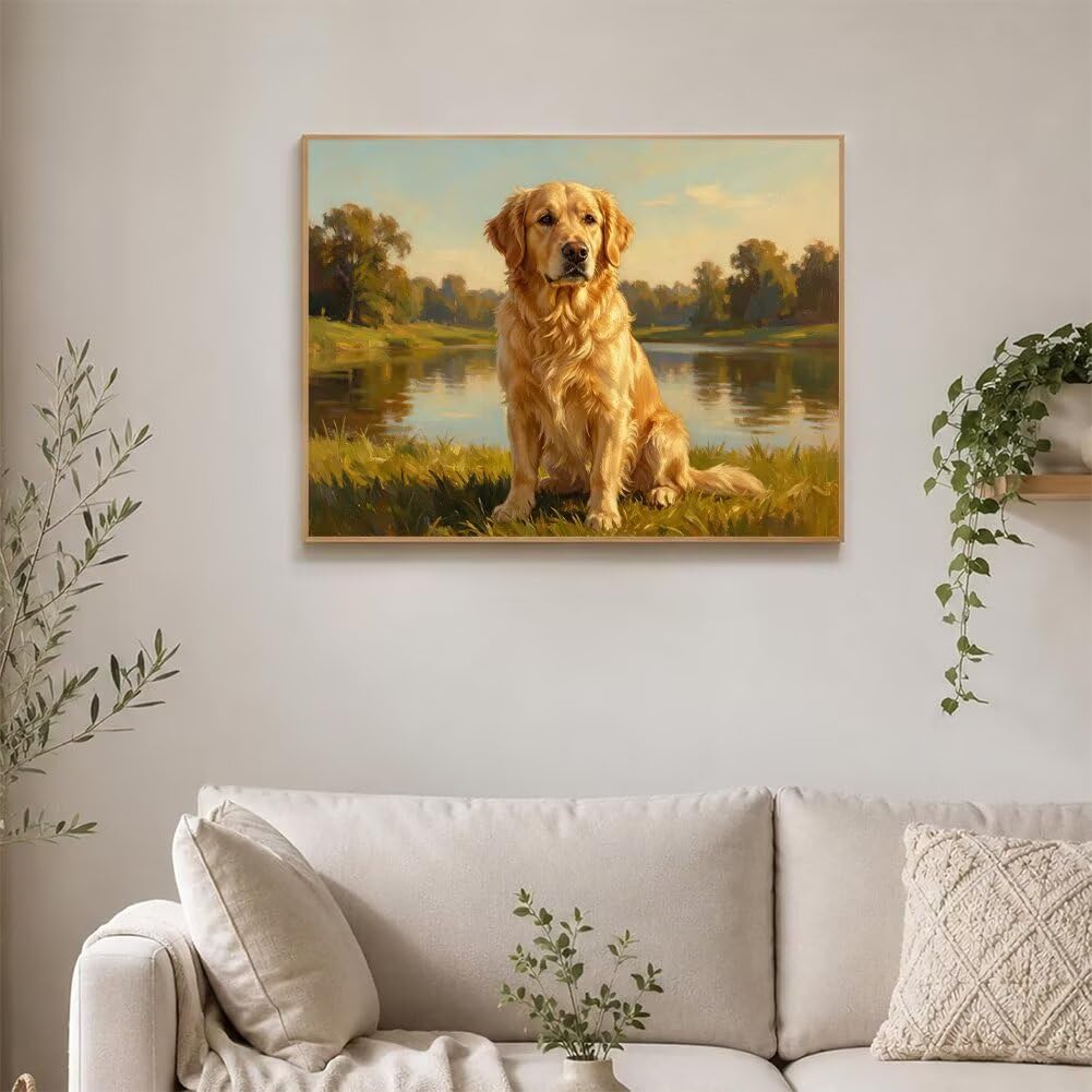 5D Diamond Painting Kit Completo Cane Quadri con Perline 80x50cm 8-B7758