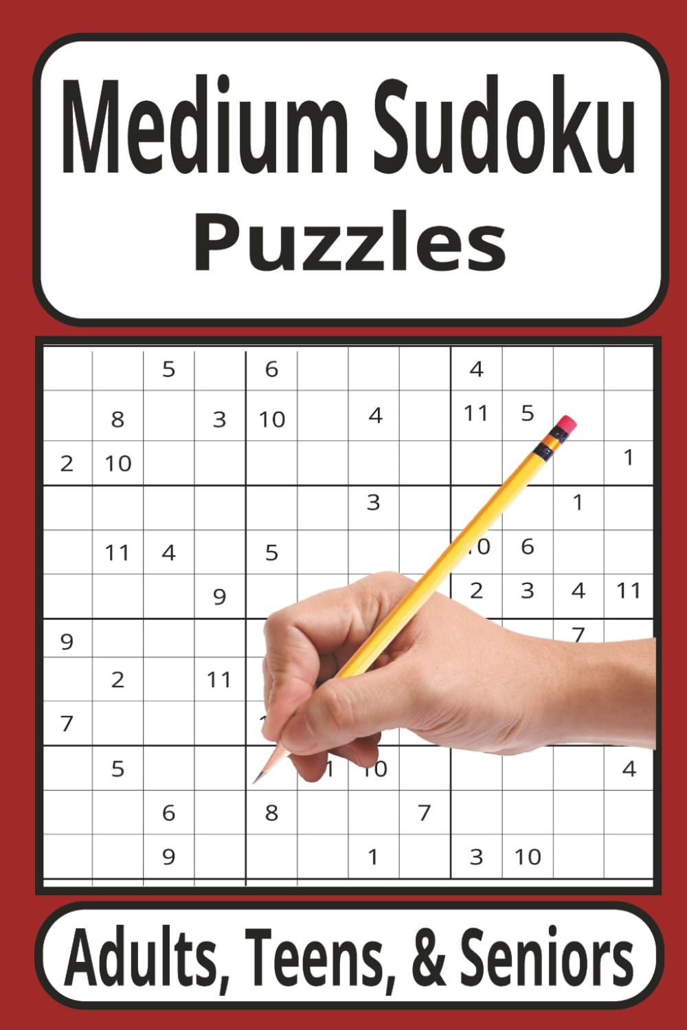 Medium Sudoku Puzzle Book: 50 carefully crafted number puzzles, Solutions Included, Easy to read print, For birthdays, holidays, or any occasion.