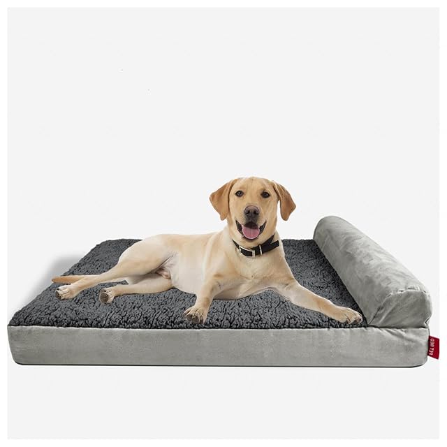 MeLtor Cama Perro Extra Grande Ortopédica, Espuma De Caja De Huevos Cama Perro Viscoelastica