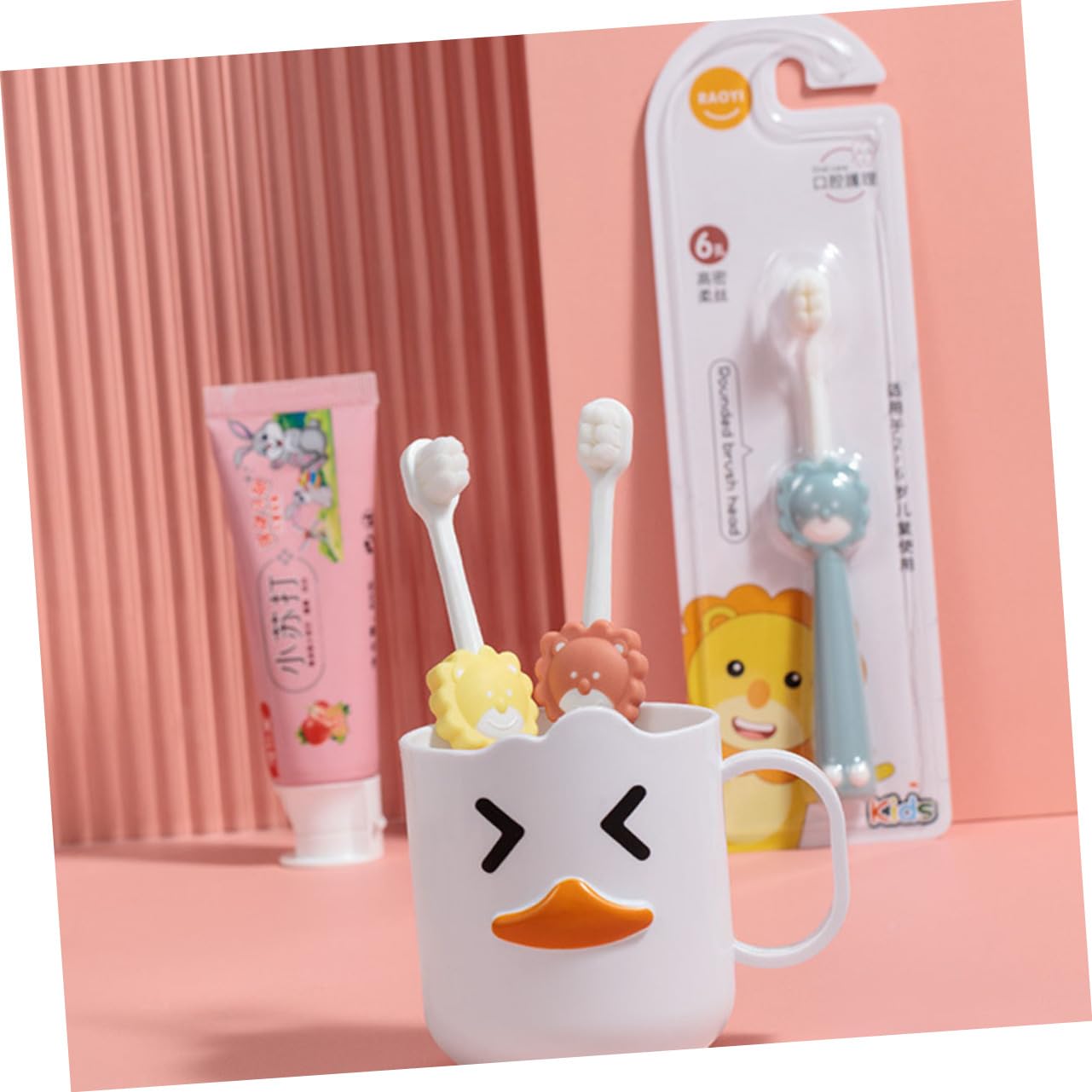 Gatuida 4 Set Di Spazzolini Da Denti Per Bambini Sicuri E Confortevoli Con Setole Morbide Per Le Esigenze Di Spazzolatura Quotidiana Dei Più Piccoli 3 Pezzi * 4