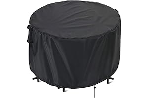 Kingling Patio Furniture Cover for Winter Protection: 48'' Round Patio Table Cover