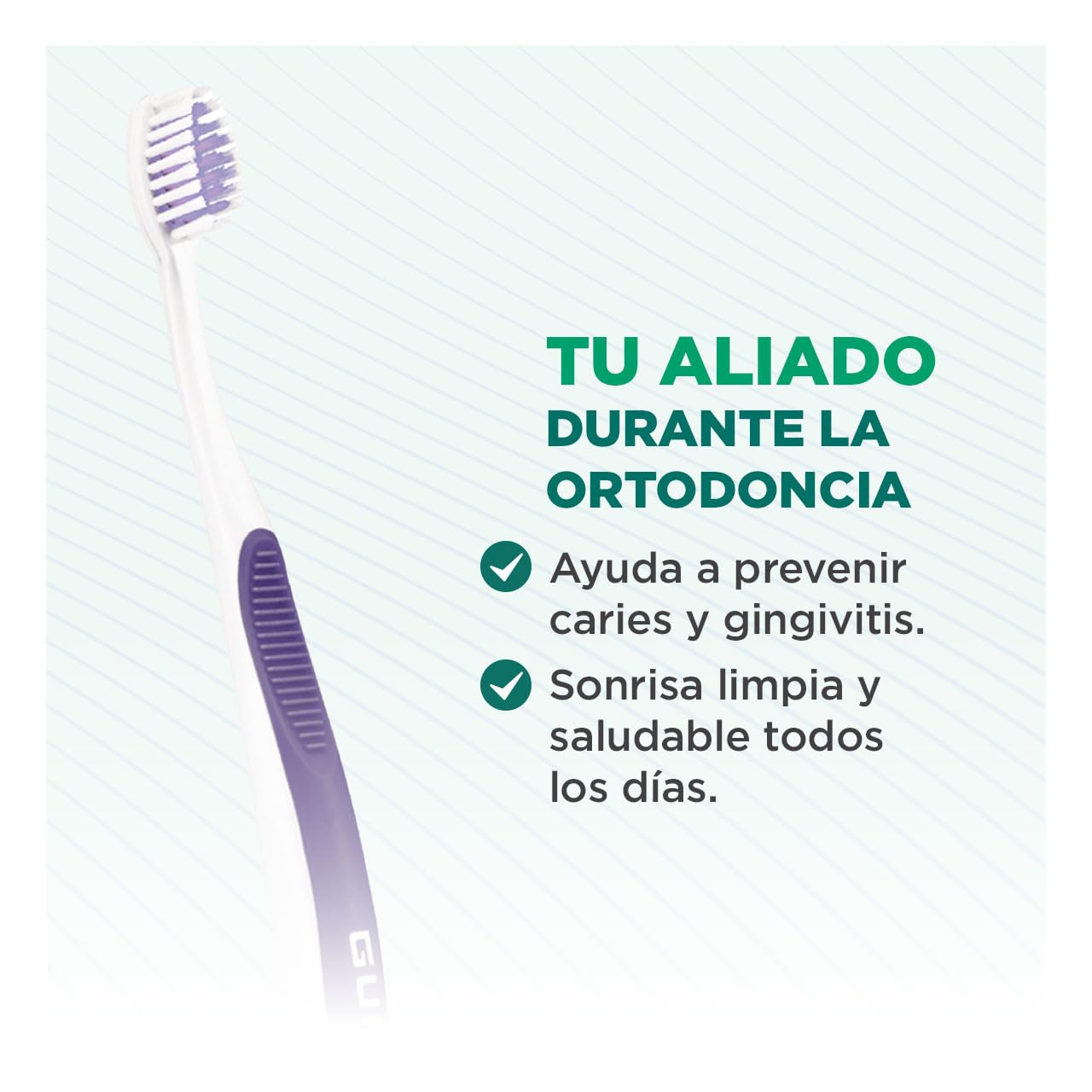 Gum Ortodoncia 124 Szczoteczka do Zębów, 1 sztuka