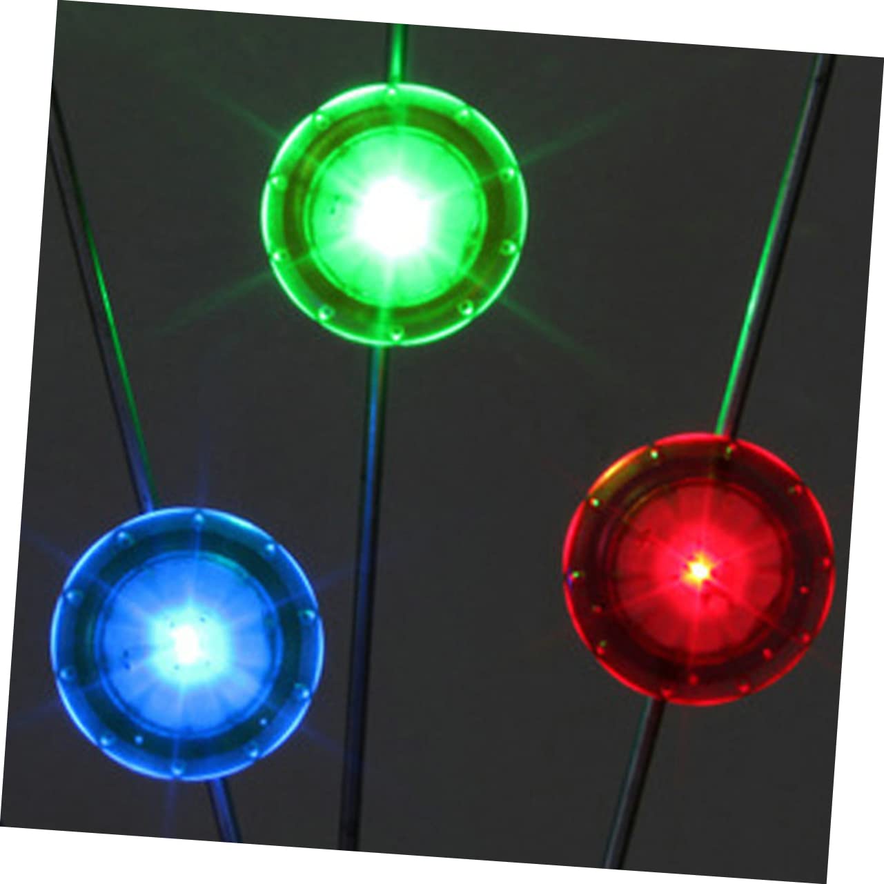 SUPVOX 9Pcs Bike Spoke Lights Night Cycling Decoration Safety Lamp for Enhanced Visibility for All Weather Riding