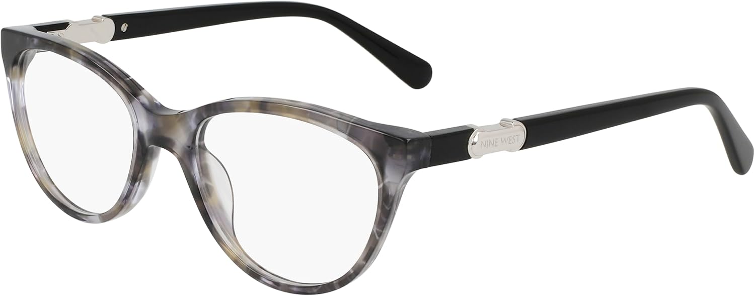 Nine West Eyeglasses NW 5235 039 Charcoal/Smoke Horn