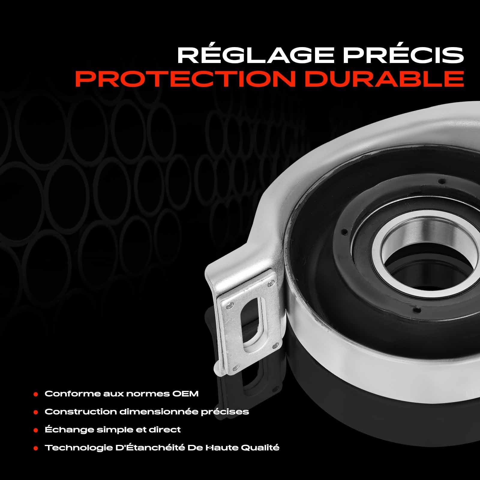 Frankberg Roulement pour arbre de transmission, roulement d'arbre de | cardan Compatible avec: Classe C, modèle T S203, SLK R172, Classe CLC CL203, CLK C209, CLK Cabriolet A209, SL R230