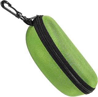 耐衝撃メガネケース | トラベル用ジッパーメガネケース ベルトクリップ付きフェルトライニング,防水性 耐衝撃性 メンズ レディース キッズ サイクリング キャンプ トラベル用ポーチ