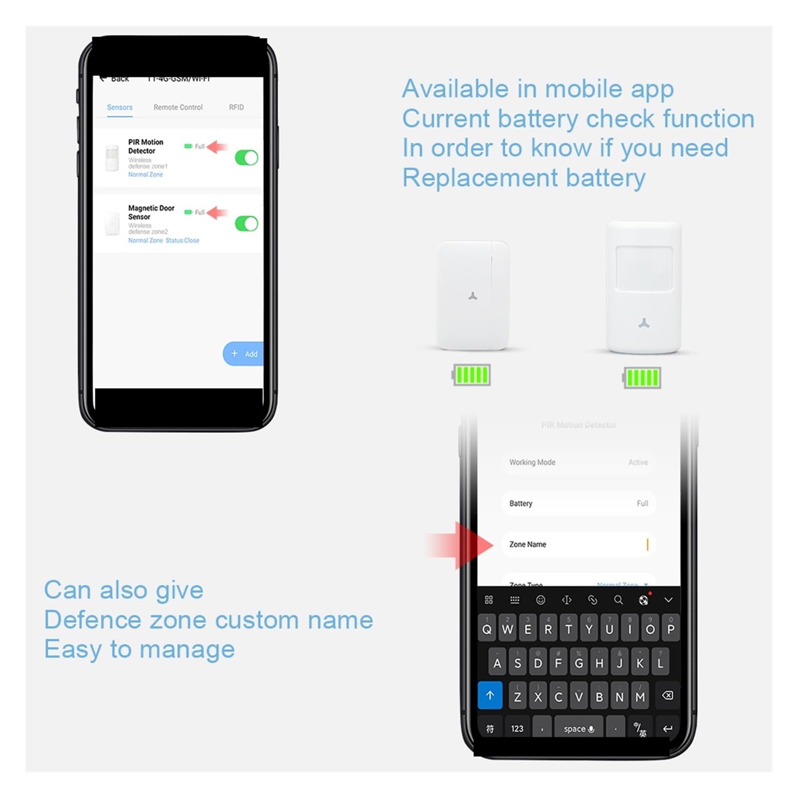 Sistema Allarme Casa, GSM 3G 4G Di Allarme Intelligente For La Sicurezza Domestica Kit Opzionale Antifurto Tuya APP Il Braccio Di Controllo Può Funzionare ,per la sicurezza domestica(Wireless Siren)