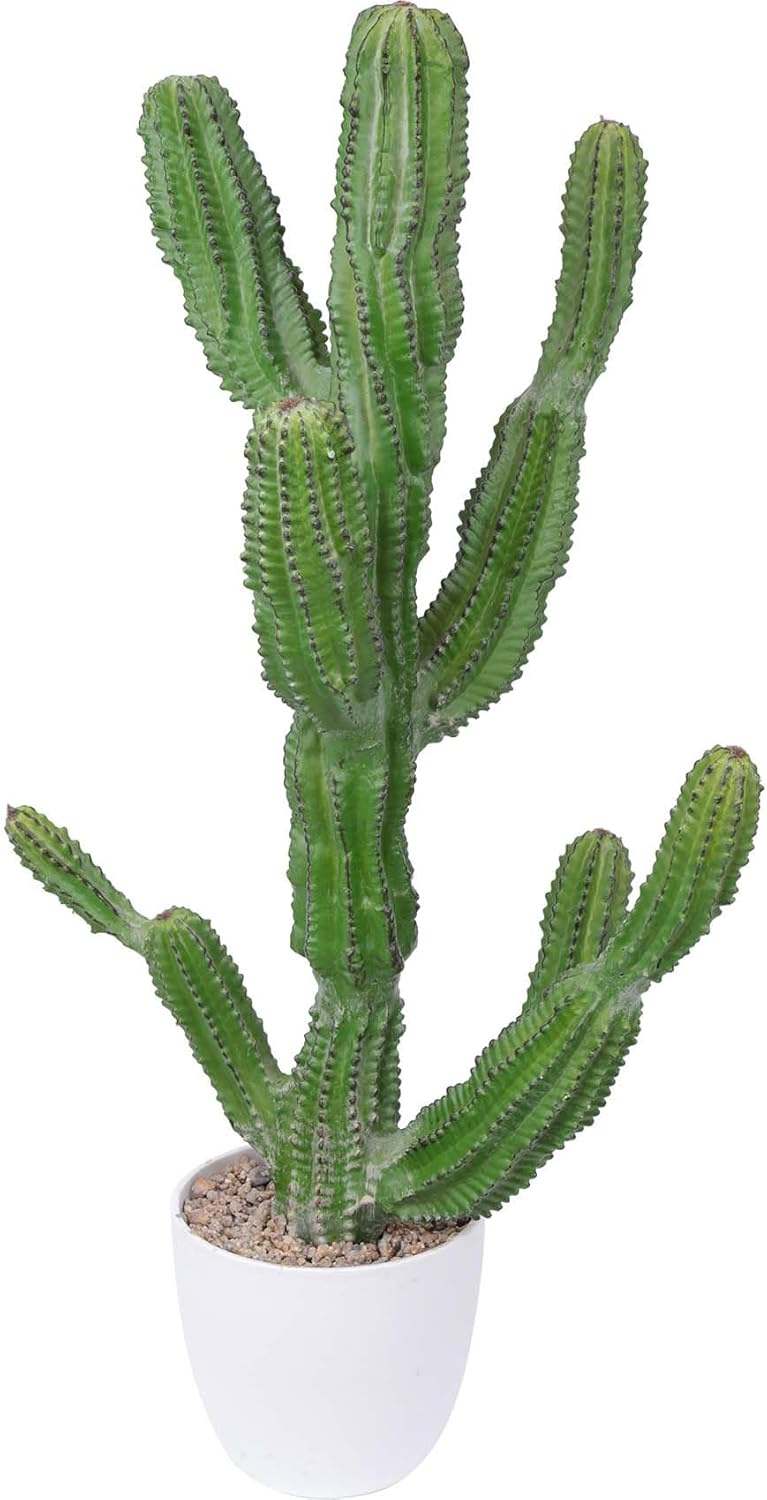 Artificial Cactus 26inch Faux Cacti Fake Saguaro Plants for Indoor Outdoor Home Office Garden Decor 26inches