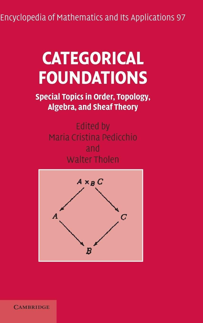 Categorical Foundations: Special Topics in Order, Topology, Algebra ...