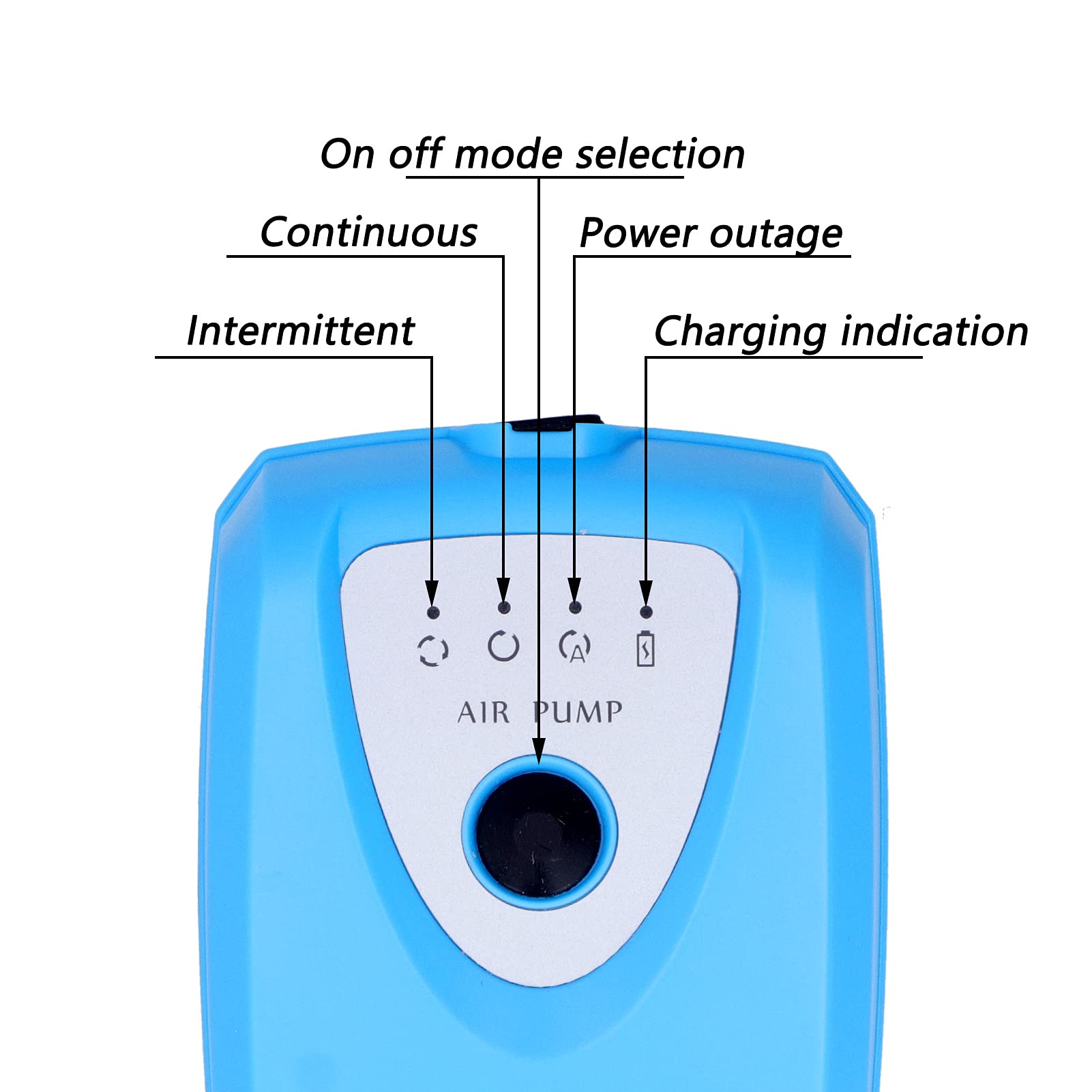 FTVOGUE Solarbetriebener Sauerstoffgenerator aus Messing und Kunststoff, Teichbelüfterpumpe, 3,7 V, 4000 MAh, 15 Stunden Laufzeit, 2 Modi, USB und Solaraufladung, für Aquarien, Teiche, Angeln Im