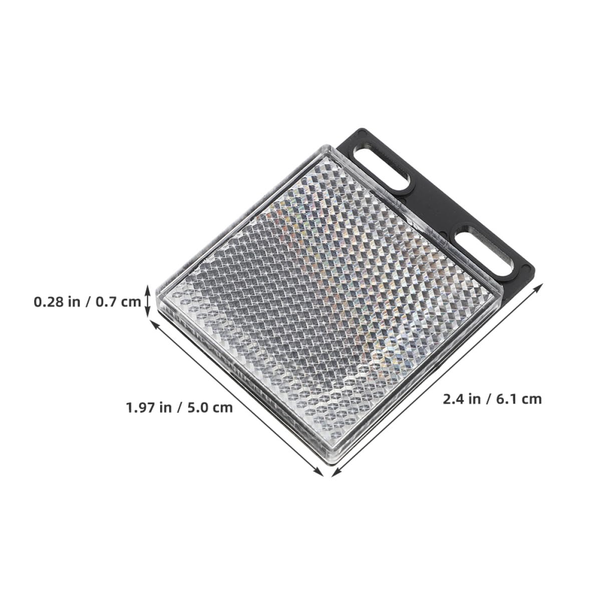 FUOYLOO Ersatz Lichtschranke Reflektoren aus Abs und Acrylat für Fotoelektrische Sensoren 5 Stück Quadratische mit Einfacher Montage und Sicherheitsverbesserung im Außenbereich
