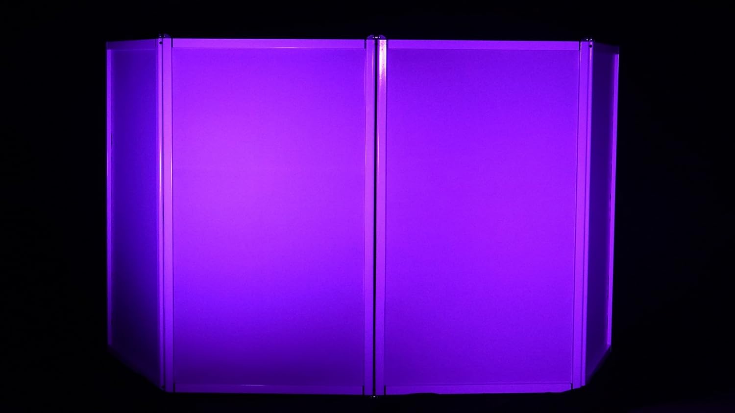 Rockville RFAAW Bundle: 6-Panel DJ Event Facade 110 in W x 47.2 in H Lightweight Frame Booth with Bag & Scrims, RAPFAW White DJ Facade Extension with 2 Extra Foldable Panels, 2-items