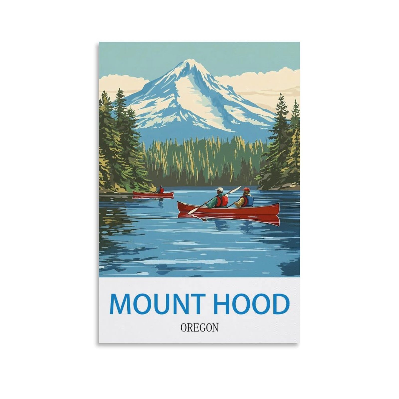 EZMLFA 5D Diamond Art Kits for Beginner,Mount Hood Oregon,Diamond Picture Art for Beginner, DIY Gem Cross Stitch Creative Gift Home Wall Decor 40x40cm