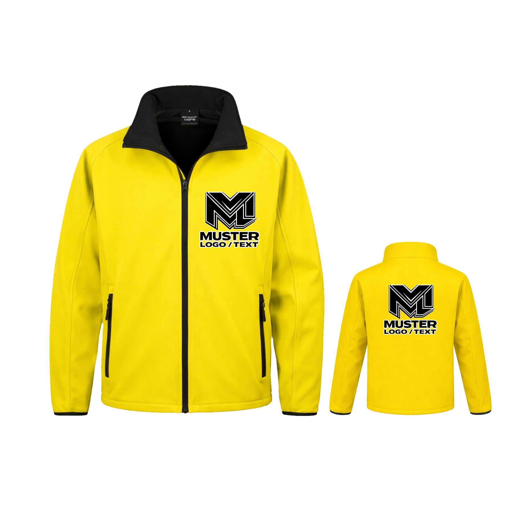 Herren Softshell Jacke personalisierbar mit Logo oder Text | S–4XL | Viele Farben | Fleece-Innenfutter | Wind- & wasserabweisend | Ideal für Arbeit, Firmen & Teams | Bedruckbar