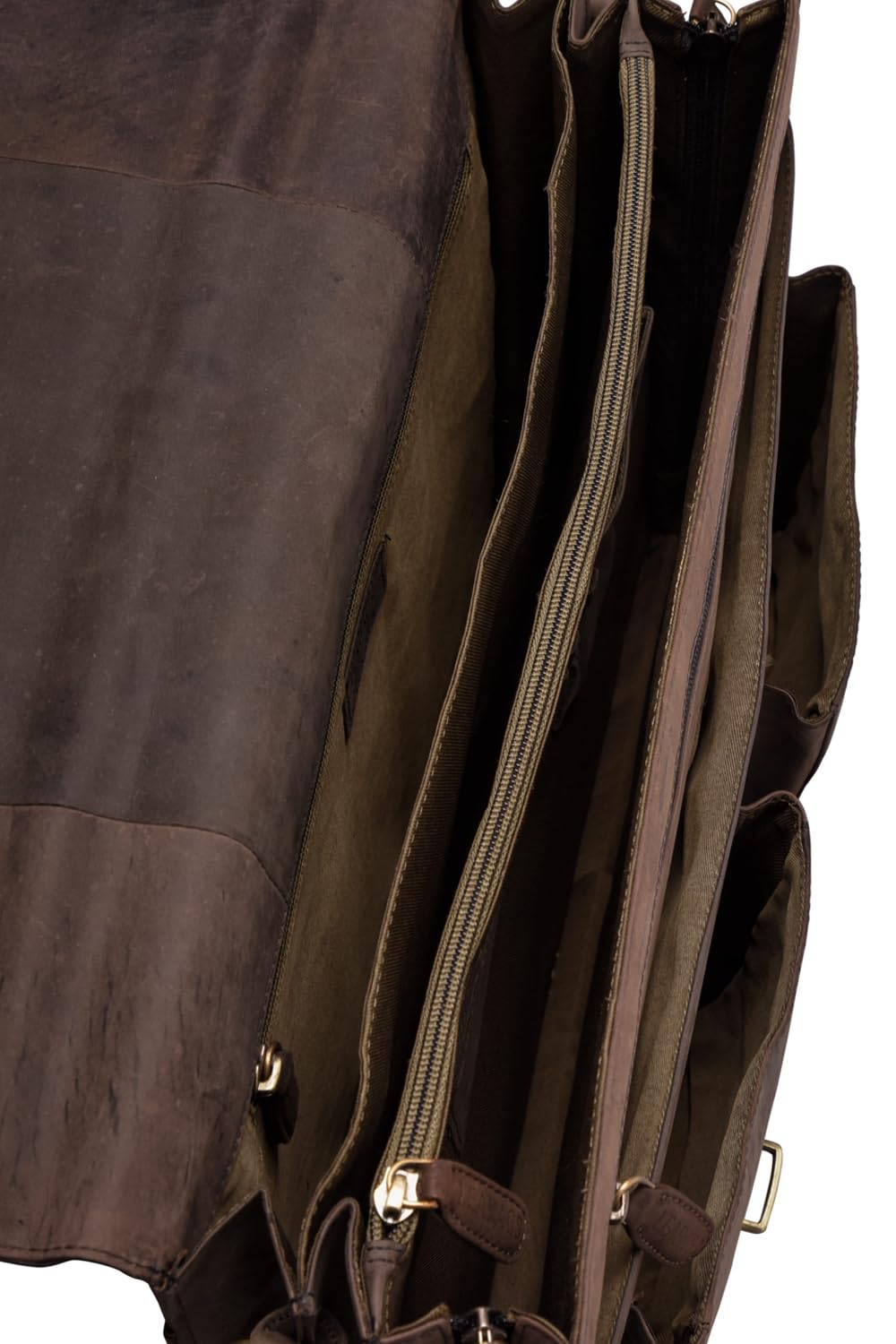 LEABAGS Borsa documenti per uomo e donna | Custodia per laptop in vera pelle 15" | Borsa a tracolla con tracolla | Borsa messenger | Borsa da lavoro