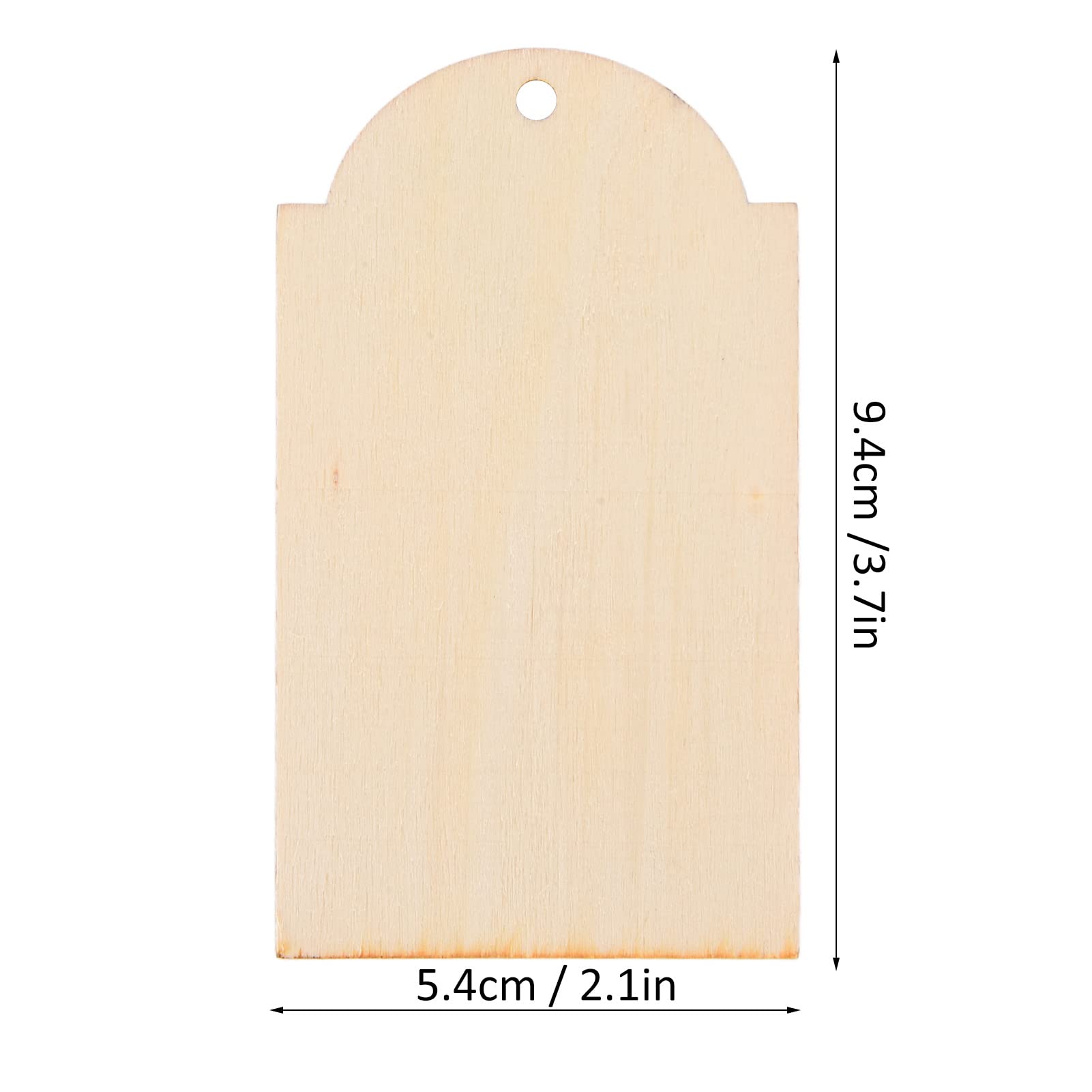 Unfinished Wooden Pieces Tags - Image 3
