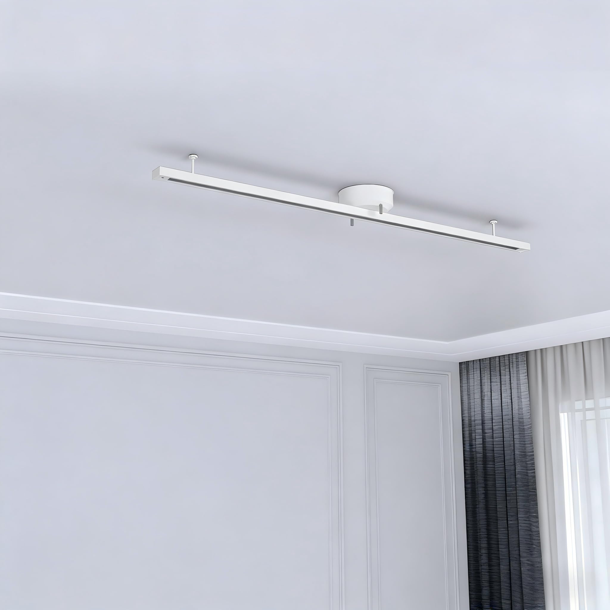 回転ライティングレール1.45mLEDスポット4台付 ライティングレール 1m + LED電球4個 器具4個セット LED E11 ダクト