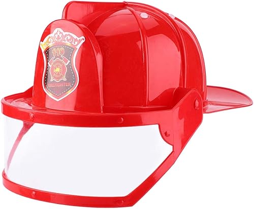 Miniatura 9 de Accesorios de disfraz de bombero para juego de rol, 5 piezas de bombero para niños, kit de juguetes de cosplay - casco, extintor de incendios,
