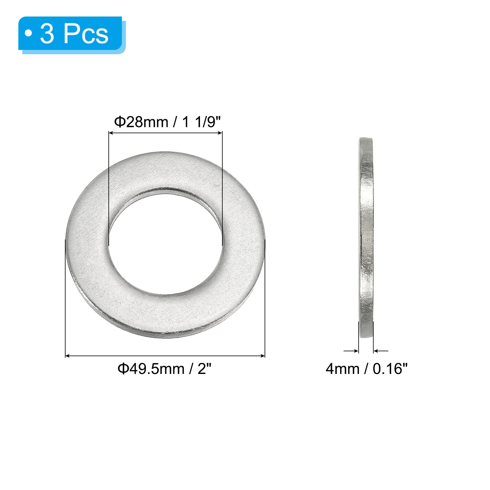 PATIKIL 304 Stainless Steel Flat Washer - Image 2