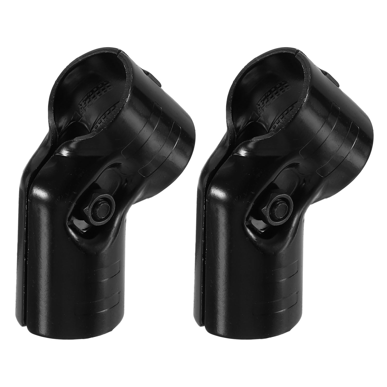 uxcell 2 Pcs Structural Pipe Connector, 1-1/8" 45 Degree 2-way Metal Connectors Corner Pipe Fittings End Rails Clamp with Screws for DIY Shelf Garden