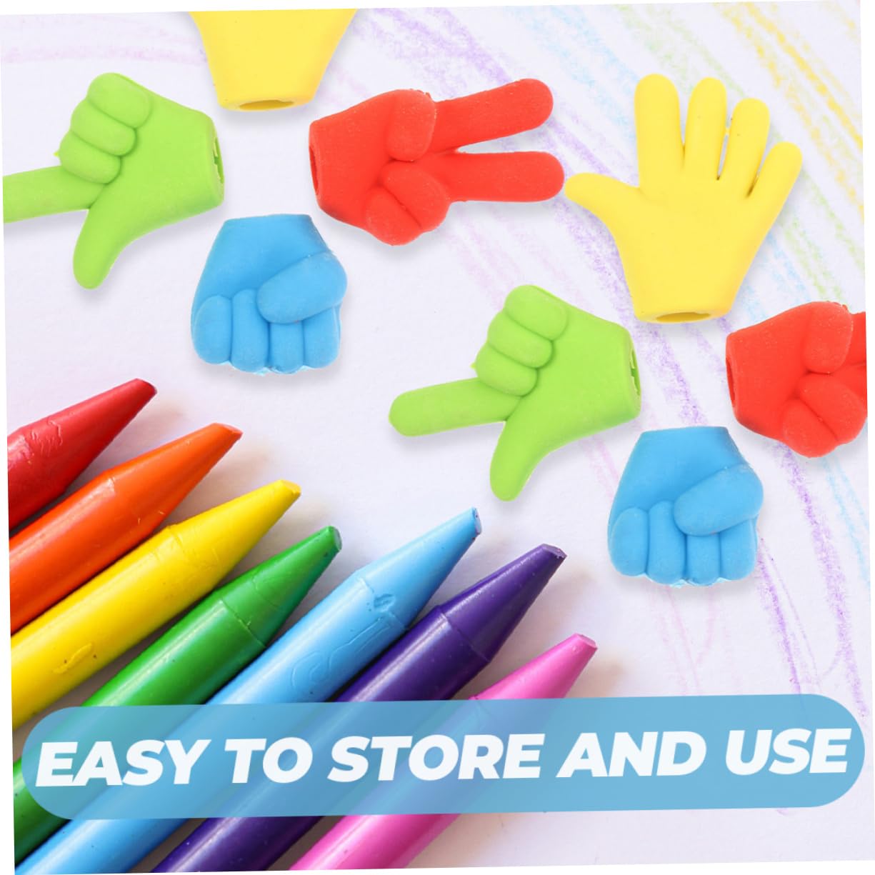 Tofficu 4 Sätze Radierstift-set Klebrige Hände Bandspender Mini Würfel Erasers for Radiergummi Kindergarten Radiergummis Geschmeidige Studenten Radiergummis 20 Stück * 4