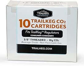 TrailKeg 10-Pack 16g CO2 Cartridges for Soda Makers