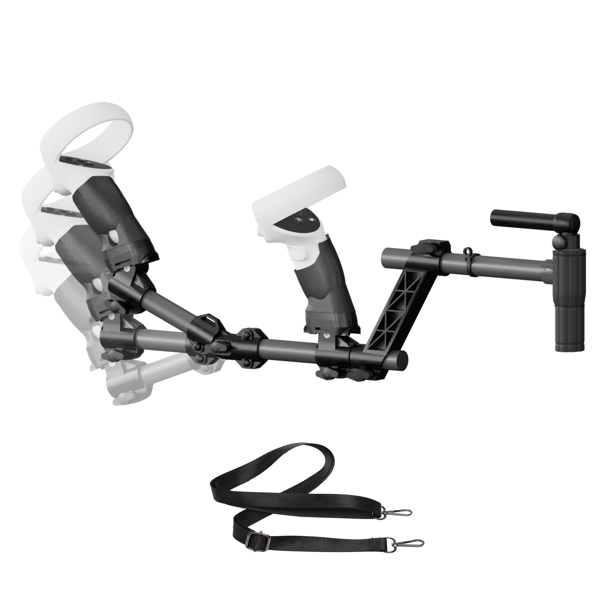 Culata Magnética VR para Quest 2, Ligera con Fijación Rápida | Telescópico Ajustable en Longitud y ángulo, 530g Material de Grado Aeroespacial, Liberación y Agarre Firme para Juegos VR