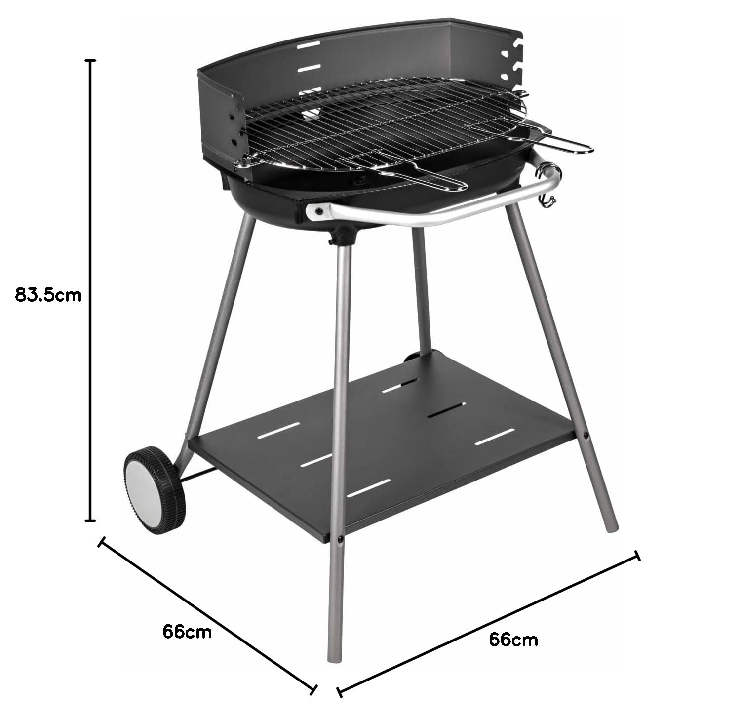 Somagic Barbacoa de carbón KOS con Parrilla Ajustable de Acero Cromado