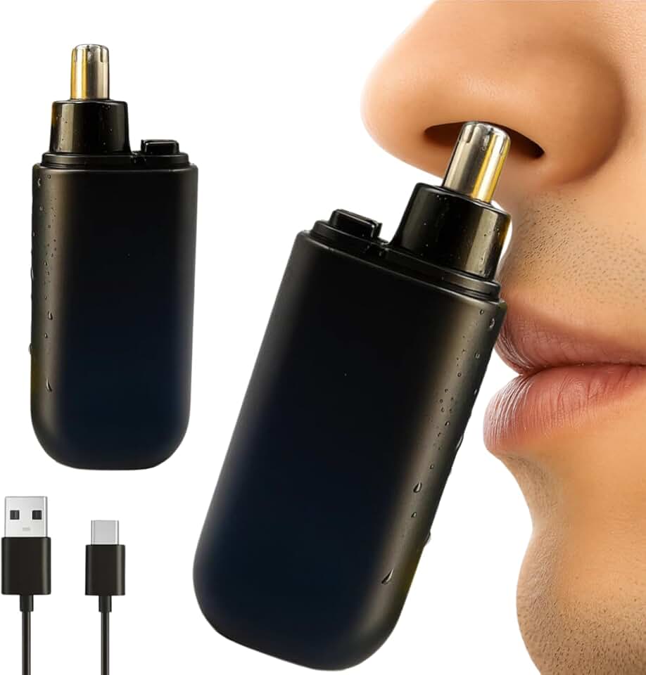 Aparador De Pelos Nariz Recarregável A Prova Dagua Portátil Lâmina Aço Inoxidável