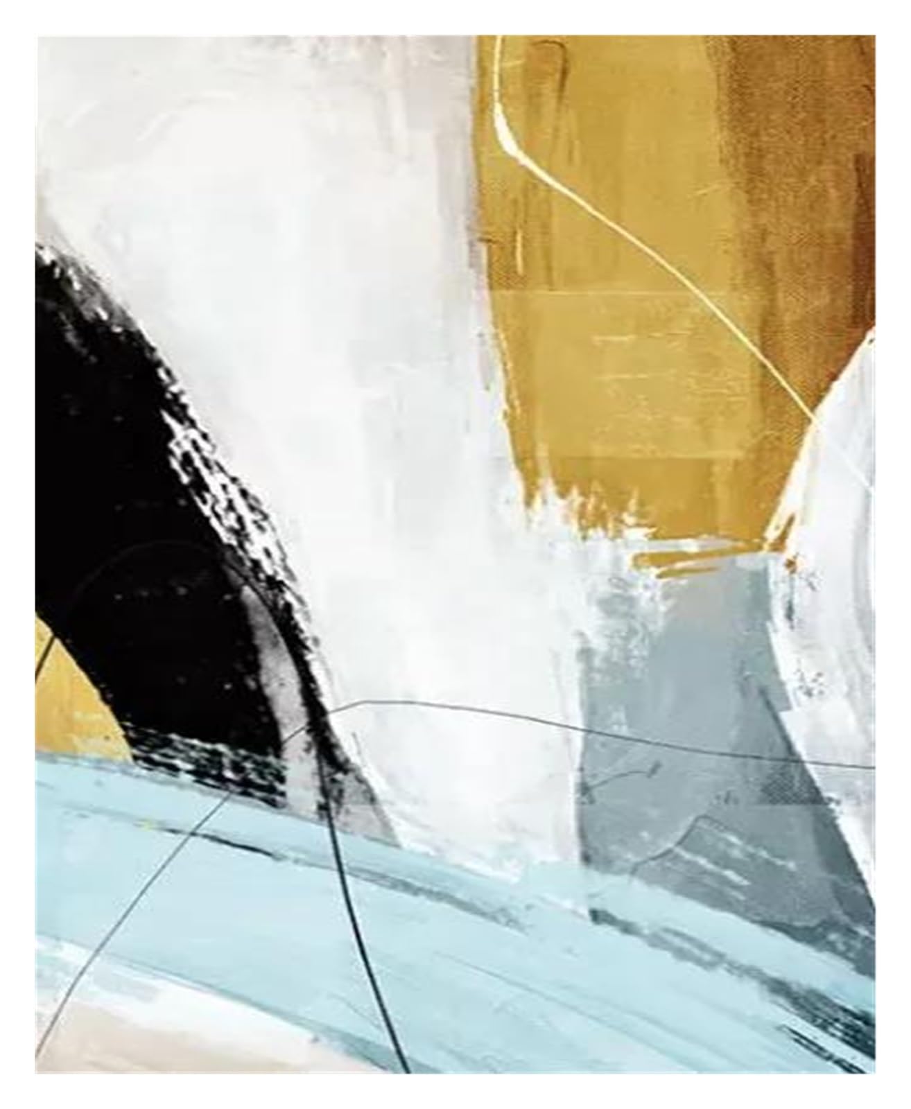 Art moderne abstrait nordique en impression sur toile grande affiche murale maison