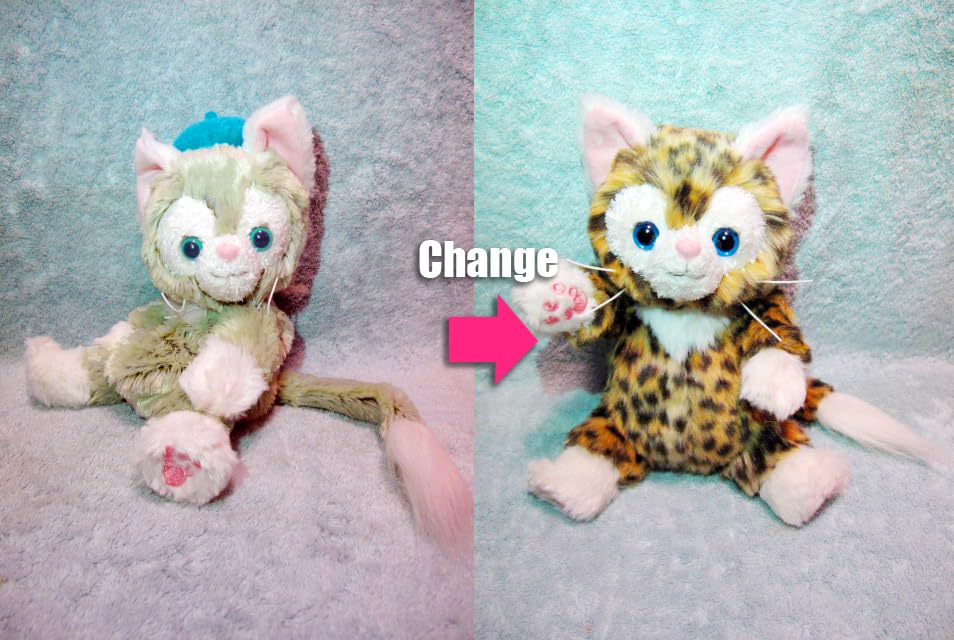 Amazon.co.jp: ジェラトーニ ぬいぐるみ ポーチ リメイク ヒョウ柄  