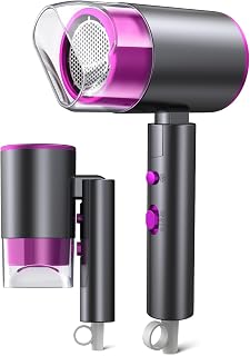 ドライヤー 折り畳み式 1200W マイナスイオン 大風量 軽量 冷温風 温度調整 ブラック